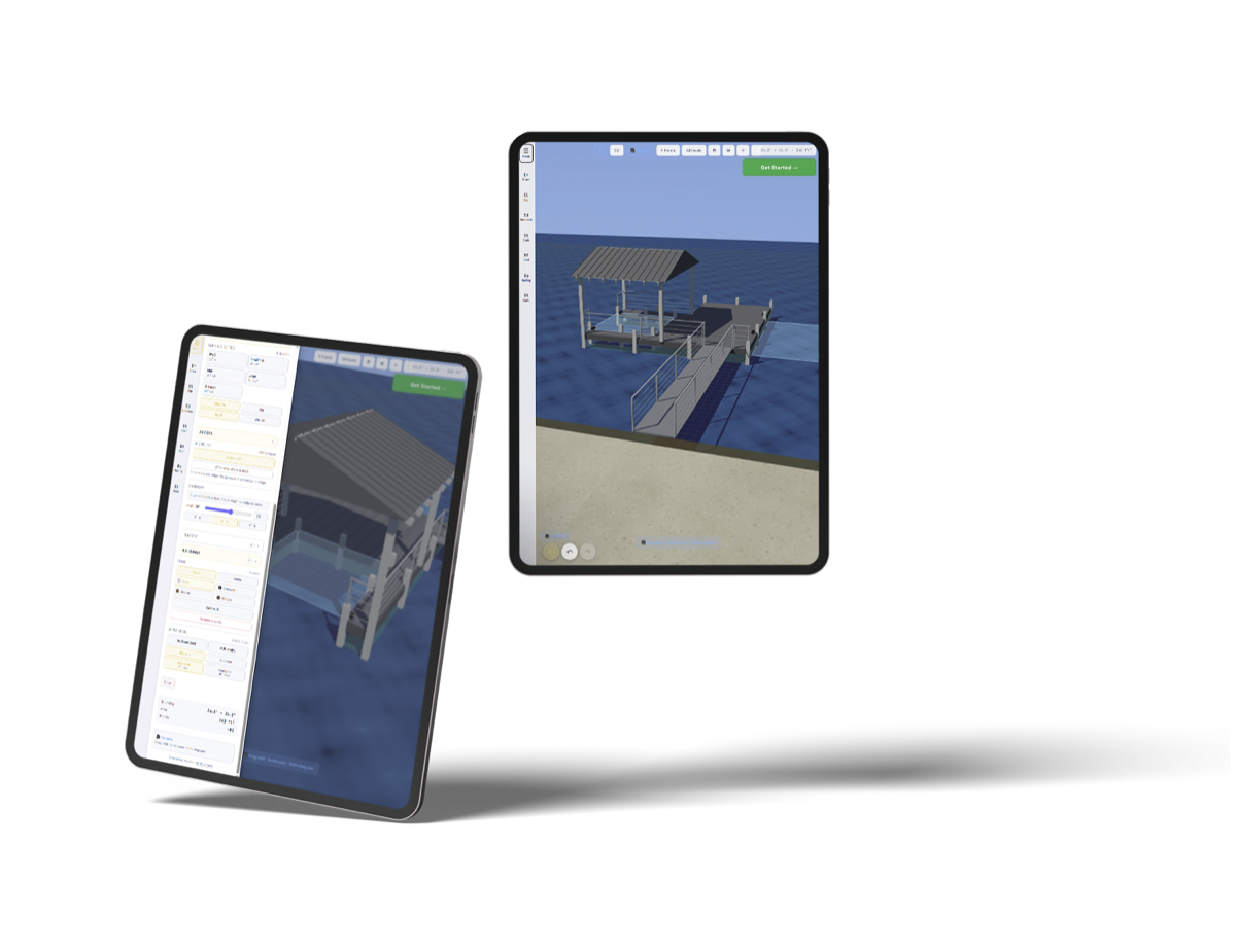 DockPro running on two tablets